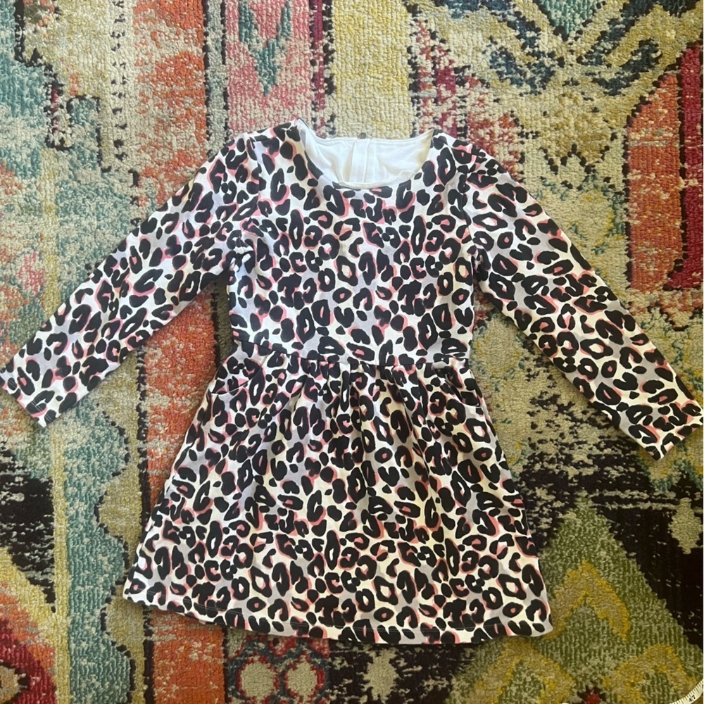 Gymboree Girls Kitty in Pink Leopard Print Dress - Size 10